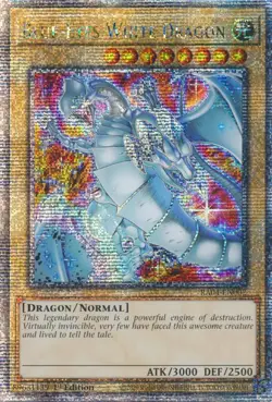 Blue-Eyes White Dragon (New Art) (Quarter Century Secret Rare) RA04-EN002 Quarter Century Stampede 1st Edition - Image 1