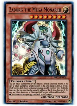 Zaborg the Mega Monarch - MP15-EN154 - Ultra Rare - 1st Edition NM YuGiOh!  2015 - Image 1