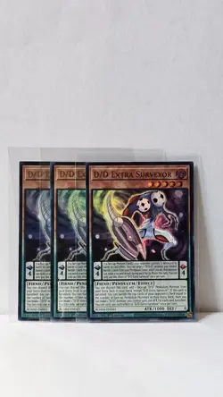 3x D/D Extra Surveyor 1st Edition Ultra Rare BLMM-EN043 Nm Yugioh! - Image 1