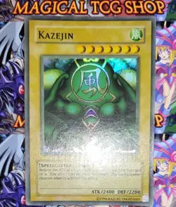 Yugioh Kazejin Metal Raiders Super Rare MRD-026 Faded Original Print Konami 2002 - Image 4