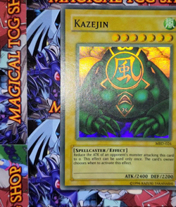 Yugioh Kazejin Metal Raiders Super Rare MRD-026 Faded Original Print Konami 2002 - Image 8