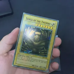 Yugioh Sanga Of The Thunder MRD-025 Super Rare Og Print- Damaged -  High Faded - Image 21