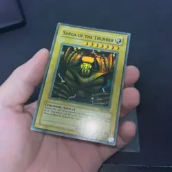 Yugioh Sanga Of The Thunder MRD-025 Super Rare Og Print- Damaged -  High Faded - Image 5