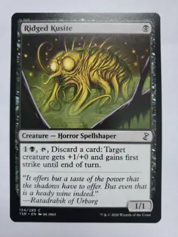 MTG Magic The Gathering Card Ridged Kusite Creature Horror Spellshap Green - Image 1