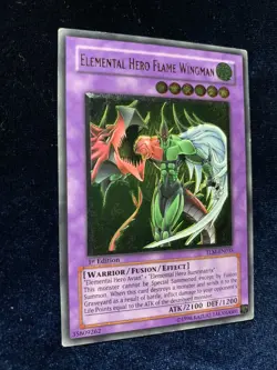 Elemental HERO Flame Wingman (UTR) TLM-EN035 The Lost Millennium 1st Edition - Image 4