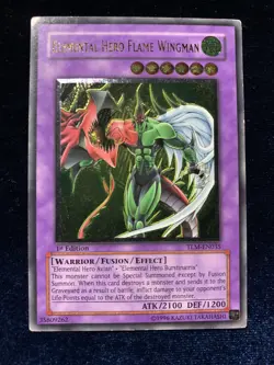 Elemental HERO Flame Wingman (UTR) TLM-EN035 The Lost Millennium 1st Edition - Image 6