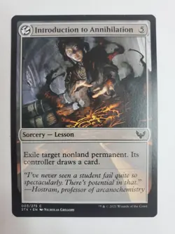 MTG Magic The Gathering Card Introduction to Annihilation Sorcery Lesson Strixha - Image 1