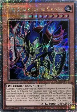Toon Black Luster Soldier (Quarter Century Secret Rare) RA03-EN272 Quarter Century Bonanza 1st Edition - Image 1