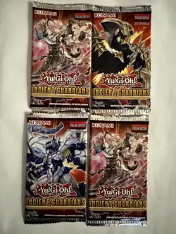 (Lot of 4) YU-GI-OH! ANCIENT GUARDIANS 1ST EDITION BOOSTER PACKS #6 - Image 1