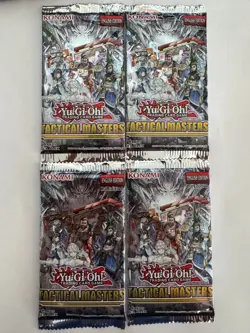 (Lot of 4) YuGiOh TACTICAL MASTERS BOOSTER PACK (7 Cards) TAMA FACTORY SEALED #6 - Image 1