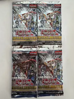 (Lot of 4) YuGiOh TACTICAL MASTERS BOOSTER PACK (7 Cards) TAMA FACTORY SEALED #6 - Image 2