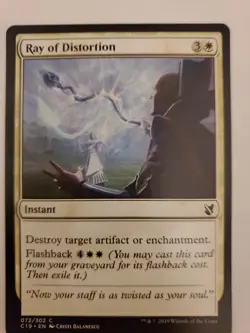 MTG Magic The Gathering Card Ray of Distortion Instant White Commander 2019 - Image 1