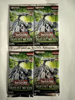 (Lot of 4) Yu-Gi-Oh! Duelist Nexus 1st Edition Booster Pack Factory Sealed #6 - Image 1