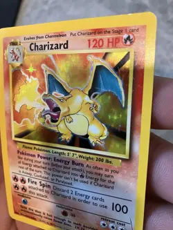 Pokemon TCG Charizard Base Set Holo Rare Card 4/102 WOTC 1999 Vintage - Image 4