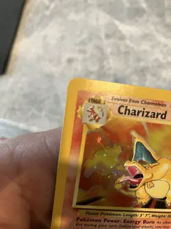 Pokemon TCG Charizard Base Set Holo Rare Card 4/102 WOTC 1999 Vintage - Image 7