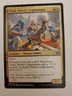 MTG Magic The Gathering Card Tenth District Legionnaire Creature Human Soldier - Image 1