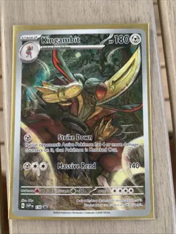 Kingambit PokÃ©mon TCG Sv: Scarlet & Violet Promo Card Full Art Holo 130 - Image 1