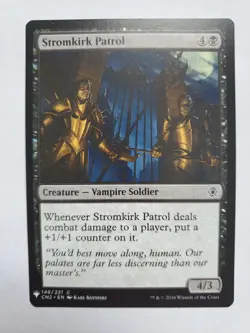 MTG Magic The Gathering Card Stromkirk Patrol Creature Vampire Soldier Black - Image 1