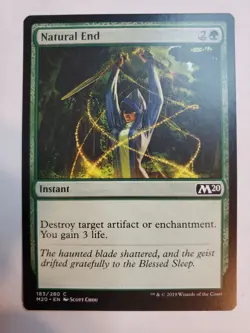 MTG Magic The Gathering Card Natural End Instant Green M20 - Image 1