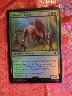 FOIL Balamb T-Rexaur Final Fantasy Magic The Gathering MTG card - Image 1