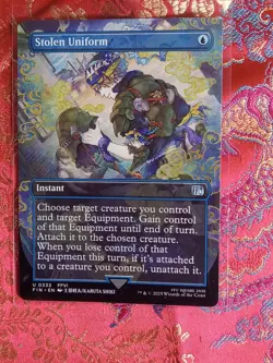 EXTENDED BORDERLESS Stolen Uniform Final Fantasy Magic The Gathering MTG - Image 1