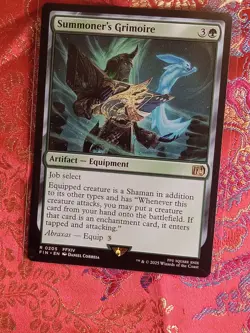Summoner's Grimoire Final Fantasy Magic The Gathering MTG Rare Card - Image 1