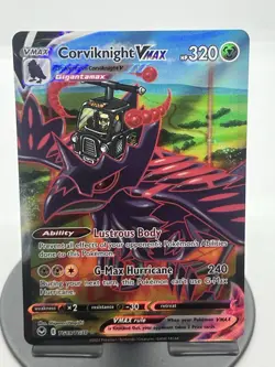 Pokemon TCG Corviknight VMAX TG19/TG30 Silver Tempest Trainer Gallery Ultra Rare - Image 1
