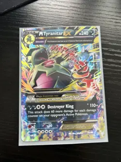 Pokemon TCG Mega-Tyranitar-EX Holo Rare Card Ancient Origins 43/98 - Image 1