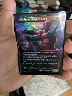 Deadpool, Trading Card (Rainbow Foil) Secret Lair Drop Foil - Image 1