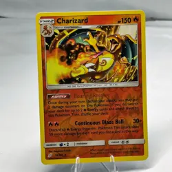 PokÃ©mon TCG Charizard 14/181 Holo Cracked Ice Team Up 2019 Rare Card - Image 1