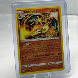 PokÃ©mon TCG Charizard 14/181 Holo Cracked Ice Team Up 2019 Rare Card - Image 7