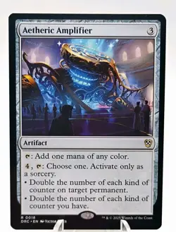Aetheric Amplifier 0018  DRC- Aetherdrift Commander-MTG- Reg Rare-Magic 2025 NM - Image 2