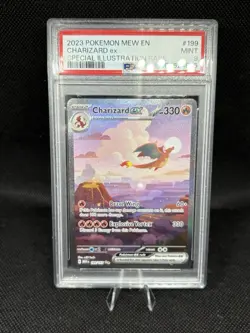 Pokemon TCG Charizard EX 183/165 Scarlet & Violet 151 Card PSA 9 - Image 1