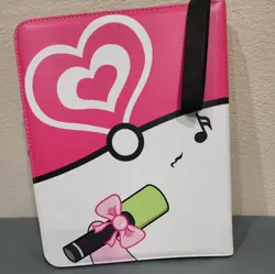 Pokemon Card Binder 400 Card 50 Page 4-Pocket NEW Album Pink White Bows Cute - Image 2