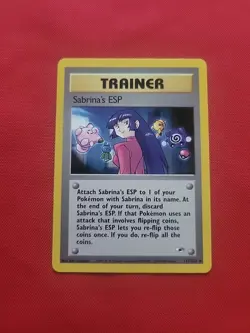 Pokemon: Sabrina's ESP #117/132 Gym Heroes 2000 WOTC Vintage Non-holo - NM -T157 - Image 1