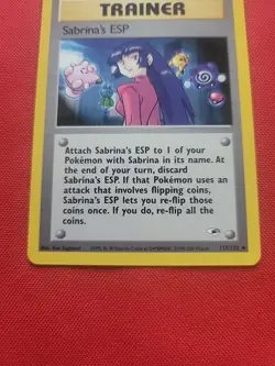 Pokemon: Sabrina's ESP #117/132 Gym Heroes 2000 WOTC Vintage Non-holo - NM -T157 - Image 13