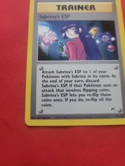 Pokemon: Sabrina's ESP #117/132 Gym Heroes 2000 WOTC Vintage Non-holo - NM -T157 - Image 7