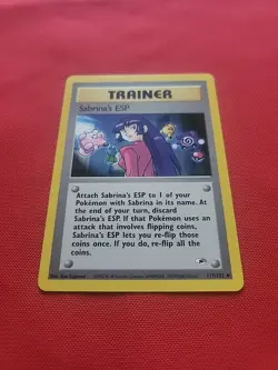 Pokemon: Sabrina's ESP #117/132 Gym Heroes 2000 WOTC Vintage Non-holo - NM -T157 - Image 8