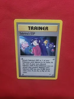 Pokemon: Sabrina's ESP #117/132 Gym Heroes 2000 WOTC Vintage Non-holo - NM -T157 - Image 9
