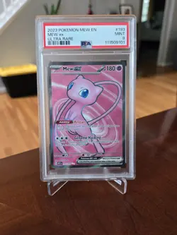 Mew Ex PSA 9 2023 Scarlet & Violet 151 #193 Pokemon Card FULL ART MINT - Image 1