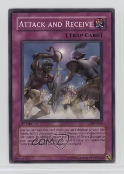 Attack and Receive 1st Ed. YuGiOh Pharaoh's Servant #PSV-054 2002 wq8 - Image 1