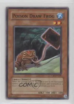 Poison Draw Frog Unlimited YuGiOh Cybernetic Revolution #CRV-EN028 2005 0b5 - Image 1