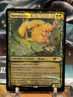 MTG Questing Beast [Secret Lair] ✨HALO FOIL✨ - Image 2
