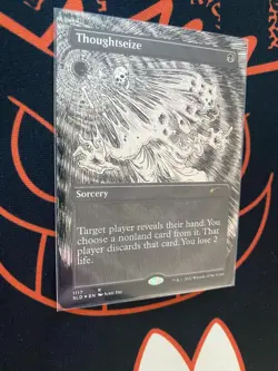 Thoughtseize (Borderless) (Foil Etched) Secret Lair Drop Foil - Image 1