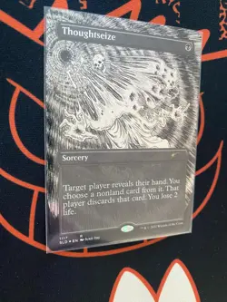 Thoughtseize (Borderless) (Foil Etched) Secret Lair Drop Foil - Image 2