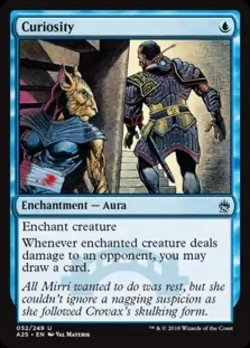 Curiosity -Foil Light Play MTG Masters 25 - Image 1