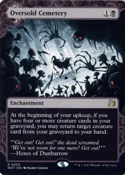 Oversold Cemetery NM/M* ENCHANTING TALES Wilds Of Eldraine 0033 mtg -UnltdCards - Image 1