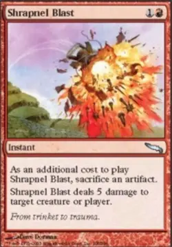Hero Deal, English - 4 x MTG Shrapnel Blast Mirrodin - Image 1