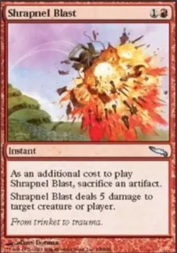 Hero Deal, English - 4 x MTG Shrapnel Blast Mirrodin - Image 2