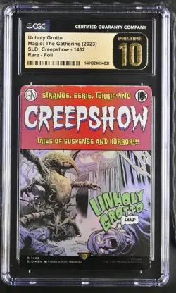 Magic the Gathering Secret Lair Creepshow Foil Unholy Grotto CGC PRISTINE 10 - Image 1